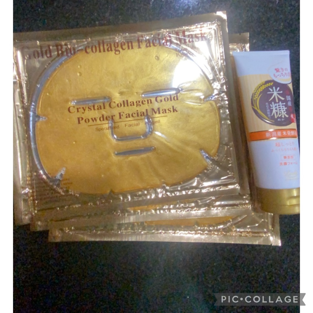 Gold Collagen Facial Masks & Face Wash